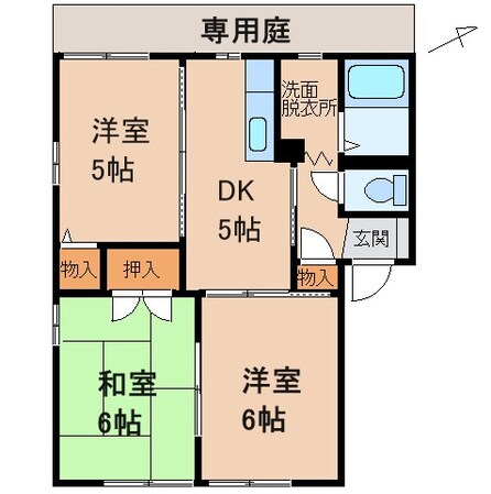 グリーンフル狐島の物件間取画像